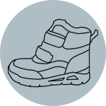 تصویر آیکون دسته بندی بوت و نیمبوت بچگانه در قسمت اسلایدر صفحه اصلی