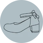 تصویر آیکون دسته بندی کفش مجلسی بچگانه در قسمت اسلایدر صفحه اصلی