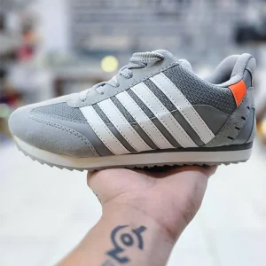 کفش اسپرت مردانه ام پی پدیده طوسی با طراحی پنج خط و کفی انعطاف‌پذیر – مناسب پیاده‌روی و ورزش سبک | کفشدونی