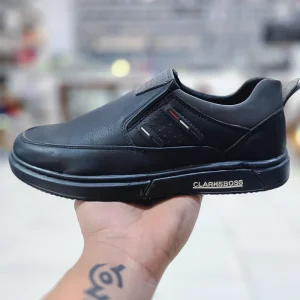 کفش کلاسیک مردانه سام ستاری مشکی با طراحی رسمی و کفی نرم – مناسب محیط کاری، مجالس و استفاده روزانه | کفشدونی